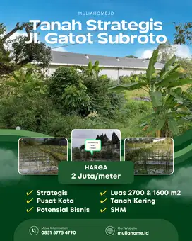 Tanah Strategis Pinggir Jalan Raya Provinsi di Temanggung