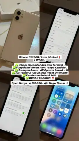Iphone 11 128Gb All Operator