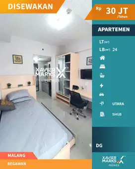 DISEWAKAN SUPER MURAH APARTEMEN BEGAWAN FULL FURNISH, TLOGOMAS MALANG