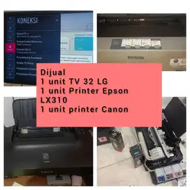 Dijual. Printer. TV LG 32'