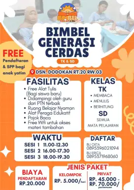 Bimbel kelompok dan privat
