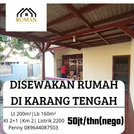 DISEWAKAN RUMAH DI KARANG TENGAH