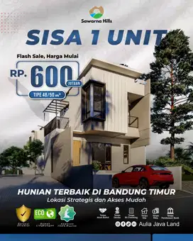 Bonus Furnished! Rumah di dkt RS Hermina Arcamanik Ujungberung Kodya