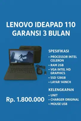 LAPTOP LENOVO IP 110