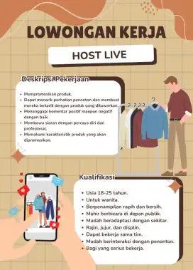 Lowongan Kerja Host Live Wanita