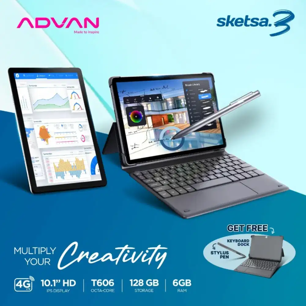 Tablet Advan Sketsa 3 Bekas Like New