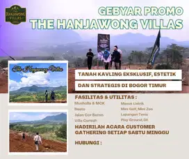 tanah shm di bogor bisa di bangun Villa atau hunian view pegunungan