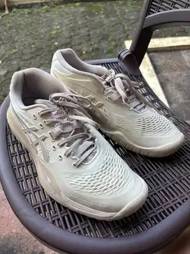Women Tennis Shoes - Asics Gel Resolution X - Beige (Used)