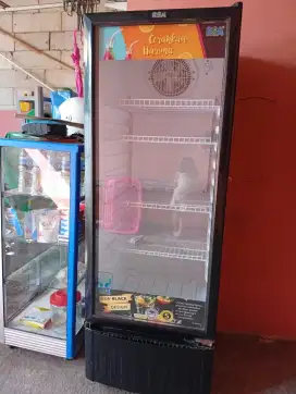 Showcase etalase bekas jualan warung,baca deskripsi