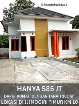 Rumah Siap Huni dekat Kampus UAD di Jl Imogiri Timur KM 12 Jetis