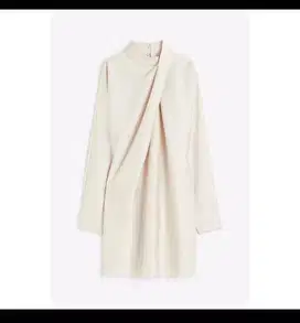 dress draped H&M