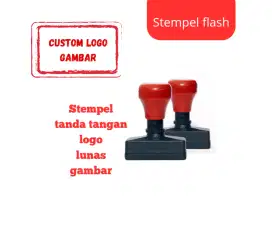 Stempel flash tanpa tatakan tinta