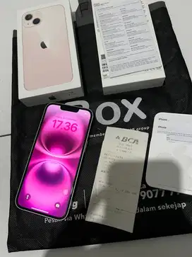 iphone 13 pink 128gb bh 90% iBox PA/A Normal Segel Minus lecet saja