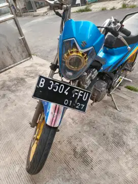 Jual motor bekas Suzuki Satria Fu tahun 2012 Blue Colour