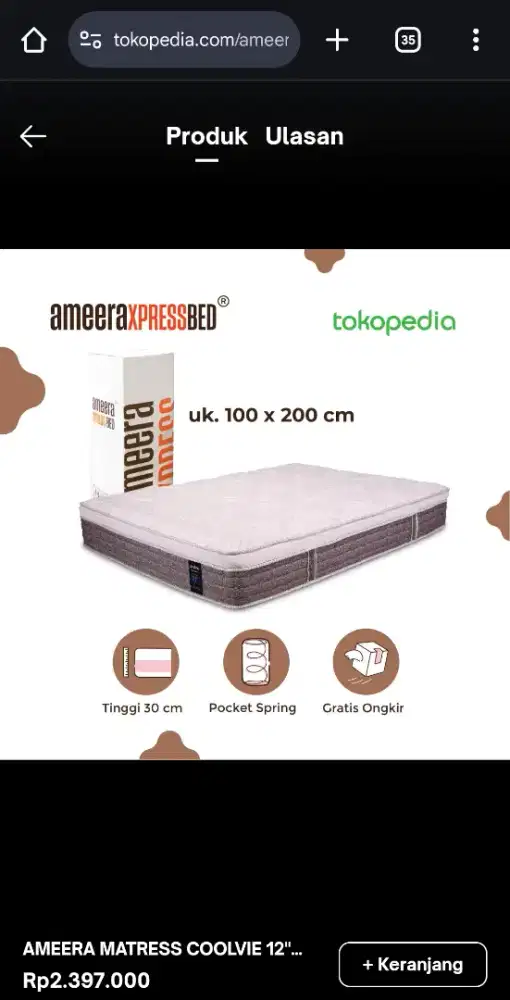 Kasur Busa Tinggi 30 cm