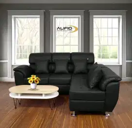 Sofa L sudut Oscar meja minimalis