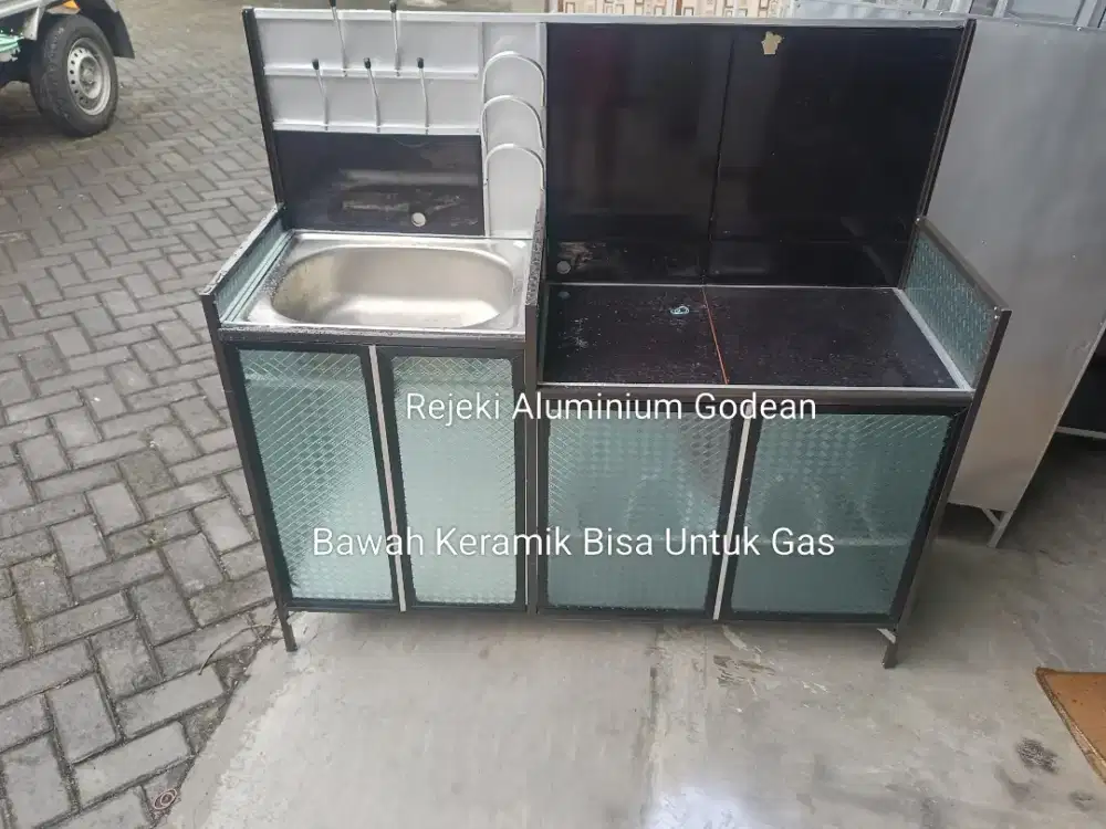 Wastafel rak Kompor bawah keramik untuk gas