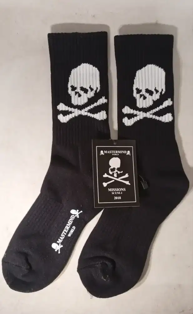 MASTERMIND SIDE SKULL QUARTER SOCKS