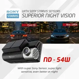 Dvr Mobil Nakamichi Wifi 4K Tajam, Kualitas Joss