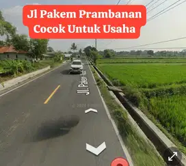 Tanah sangat strategis pinggir jaalan raya pakem prambanan