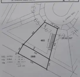 Dijual Kavling hoki Taman Danau Biru Lippo Karawaci