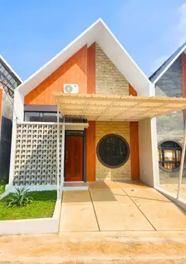 Rumah cluster pinggir jalan raya dekat stasiun Bojong gede