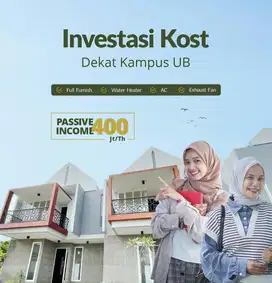 Rumah Kos Muslimah Dekat Kampus UB Malang
