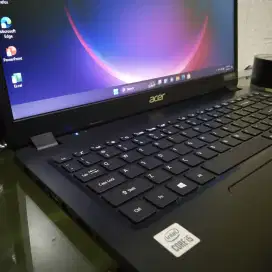 Laptop Acer core i5 gen 10 Ram 8gb sdd M2 256gb body slim normal
