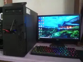 Pc editing dan gaming / intel core i5 + ram 8gb + monitor 19inch