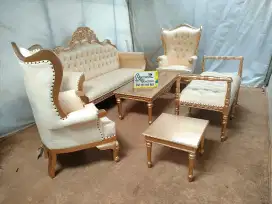 Kursi tamu sofa bangku klasik full kayu jati