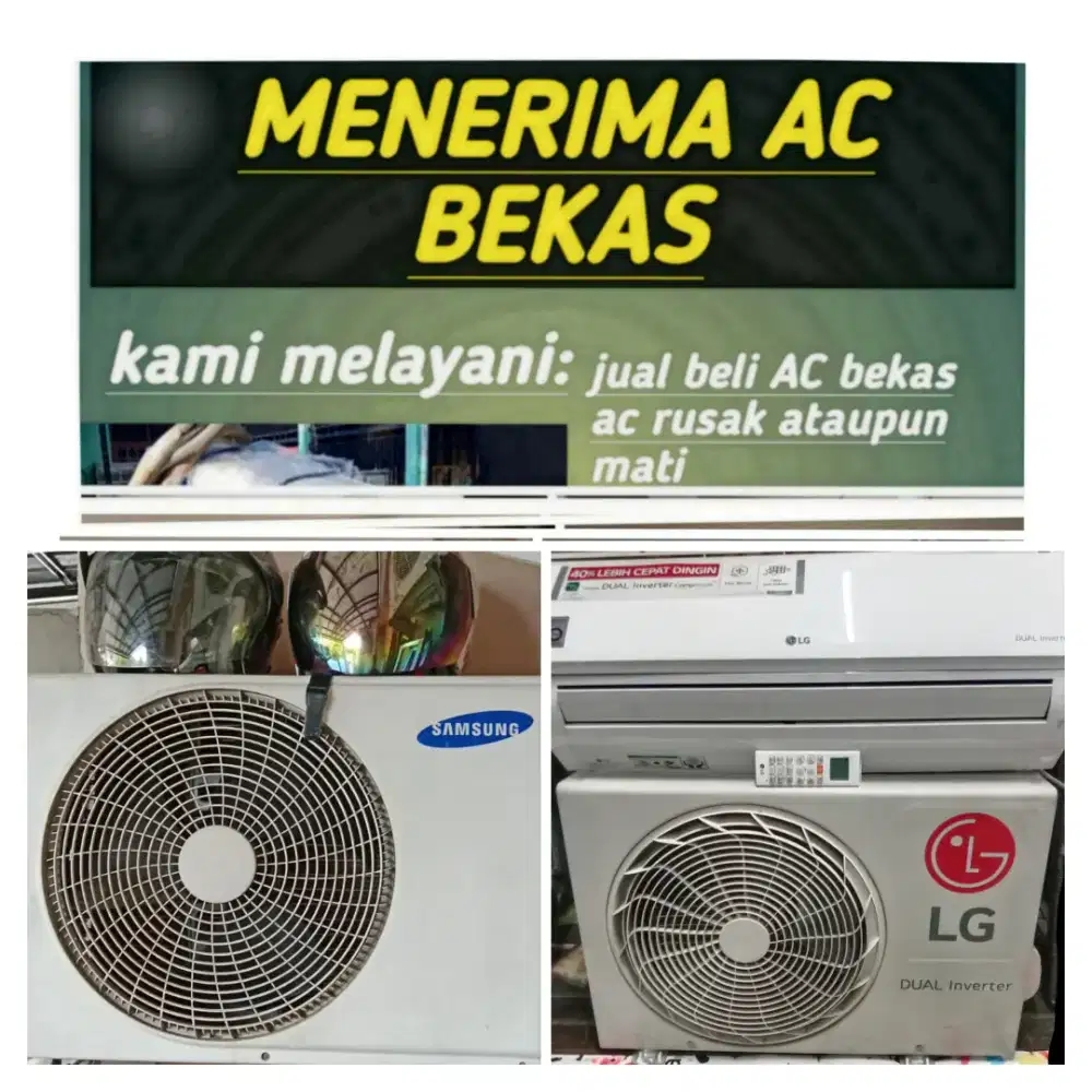 Terima ac bekas rusak