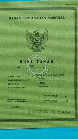 Jual Tanah/ Sawah Pinggir Jalan