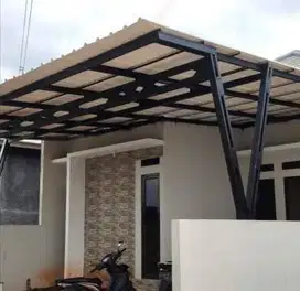 kanopi baja ringan atap alderon single layer