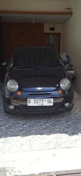 Chevrolet spark 2005 hitam mulus, mesin bagus siap pakai