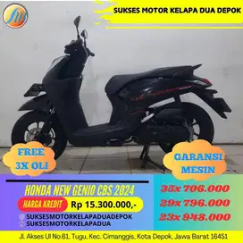 HONDA NEW GENIO CBS 2024 CASH/KREDIT DP MULAI 500RB AJA