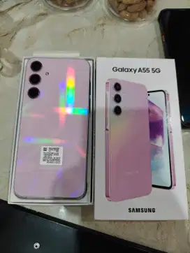 Samsung A55 5G (12/256) Fullset Original mlus kayak baru