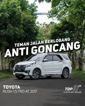 FREE ETOLL & BBM FULL TANK TOYOTA RUSH 1.5 TRD AT 2017 MATIC PUTIH