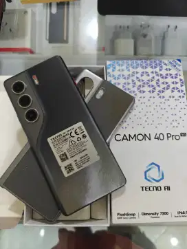 Techno camon 40 pro 5g 8/256 Fullset mlus kayak baru