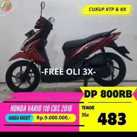 JUAL CEPAT CASH KREDIT HONDA VARIO 110 CBS 2016 BERGARANSI PAJAK ON