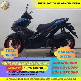 YAMAHA NEW AEROX CYBER CITY 2025 CASH/KREDIT PROSES CEPAT SYARAT MUDAH