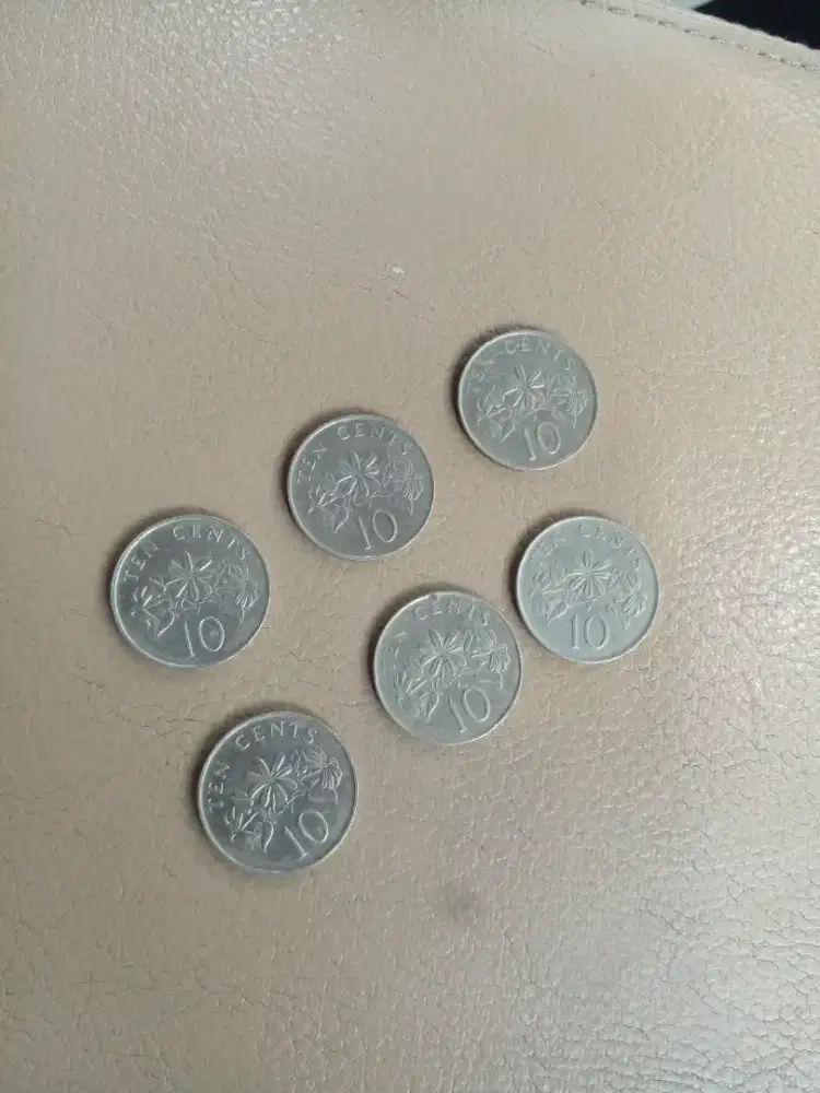 Koin kuno 10 cent Dolar 1986 singapore 1986