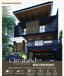Rumah baru minimalis modern waterfront citrakand