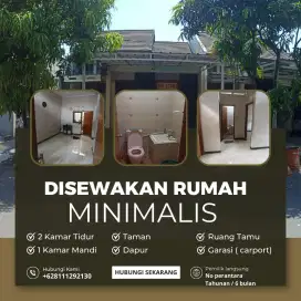 Disewakan / Dijual Rumah cluster Minimalis Bebas banjir
