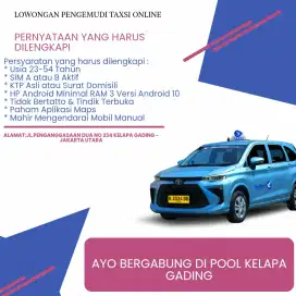Lowongan Pengemudi Taksi Online
