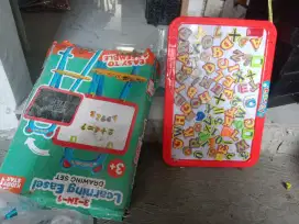 Mainan papan huruf magnet anak