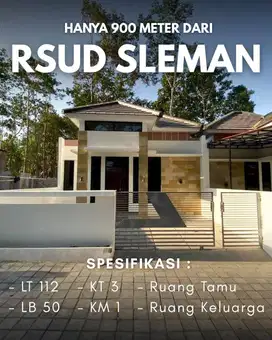 Hanya 475 Juta! Miliki Rumah HOOK Strategis di Sleman Jl. Magelang