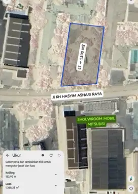Disewakan Tanah di Jln Raya Hasyim Ashari Cipondoh kota Tangerang