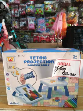 obral mainan anak meja lampu projection