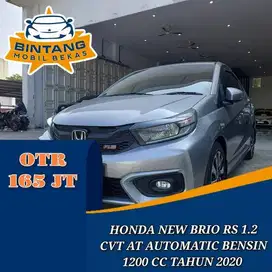 HONDA NEW BRIO RS 1.2 AT CVT CKD AUTOMATIC 1200 CC BENSIN TAHUN 2020