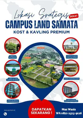 Dijual Murah Kavling Tanah untuk Kostan di Campus Land Samata Makassar